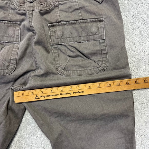 Eddie Bauer Cargo Pants Womens Size 8 Brown Cotton Utility Outdoor Low Rise - Picture 12 of 14